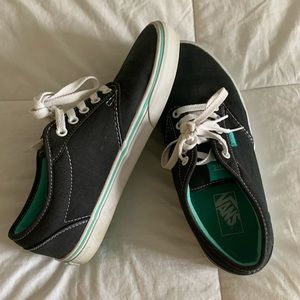 grey and teal vans